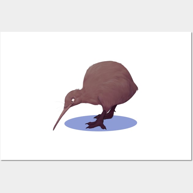 North Island brown kiwi Wall Art by PaulaBS